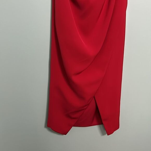C/Meo Collective Women's Caliber Halter Drape Front Sheath Midi Dress NWT - Picture 4 of 11